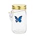 Butterfly in a Jar, Airlxf Glass Animated Butterfly In A Jar With LED Light Gift Decoration (Blue)
