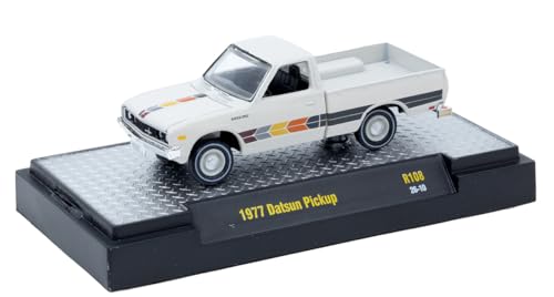 M2 Machines Auto-Thentics 1977 Datsun Pickup en Blanco miniatura 1