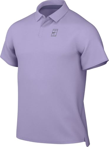Nike Court Advantage Dri-Fit - Polo de Tenis para Hombre, Hydrangeas/Dusty Amethyst, FZ6907-515, XS