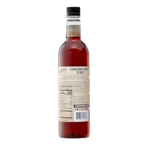 Image of DaVinci Gourmet Naturals Cinnamon Bark Syrup, 25.4 Fluid Ounces (Pack of 1)