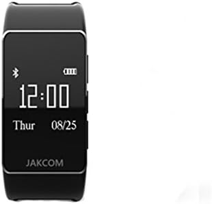 Jakcom Fitness Tracker, Smart Bracelet for Indoor and Outdoor, Smart Wristband with Heart Rate Monitor, Pedometer, GPS Tracker, Gold Black White