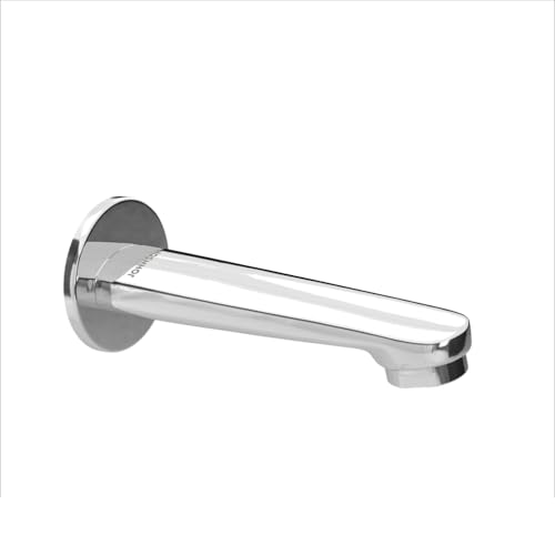 Image of Coral Brass Bath Tub Spout with Wall Flange for Bathtubs | Faucet for Bathtubs | Wall Mount | Tap with 1 Wall Flange| Chrome Plated| Modern Design| 10 Years Warranty