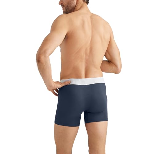 Image of Tommy John Men's Trunk 4 inch Underwear, Second Skin Boxers with Supportive Contour Pouch, Soft, Breathable Stretch Fabric Boxers
