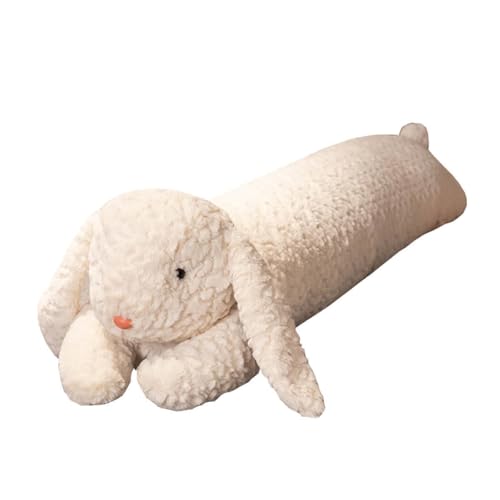 Image of Hofun4U Rabbit Plush Pillow, Rabbit Stuffed Animal, Rabbit Plush Long Body Pillow for Kids Adults (White,35 inch)