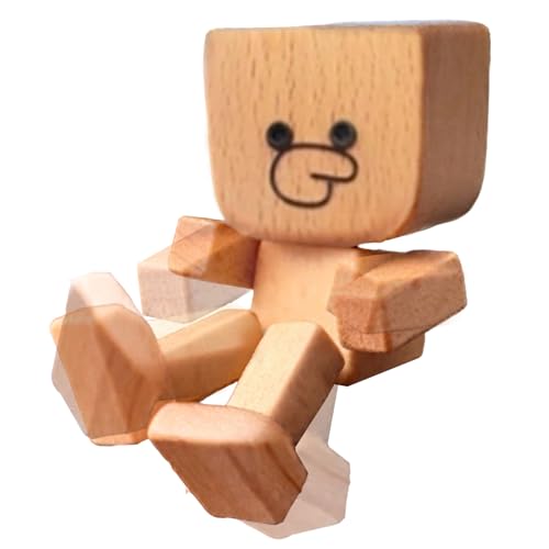 Generico Figuras De Tablero De Coche - Hombre De Madera Oscilante Decoración Del Coche,Decoración Divertida Para Viaje Oficina Casa Consola Dormitorio