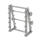 Hohopeti Fitnessgeräte Modell Mini Hantel Rack Für Puppenhaus Zubehör Für Mikro-szenen Vielseitige Schreibtischdekoration Für Fitness-enthusiasten Detailreich Und Tragbar