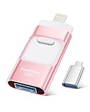 MFi Certified Flash Drive for iPhone 512GB Photo Stick Thumb Drives Memory Stick,High Speed for Photos Videos Transfer & Backup, External Storage Compatible for iPhone/Android/PC/Mac(Rose Pink)