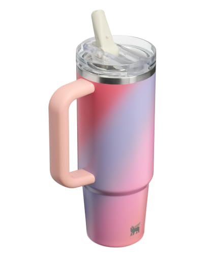 Image of STANLEY Quencher ProTour Flip Straw Tumbler with Leakproof Lid 30 oz | Built-In Straw & Handle | Cupholder Compatible for Travel | Insulated Stainless Steel Cup | BPA-Free | Sunset Spiral