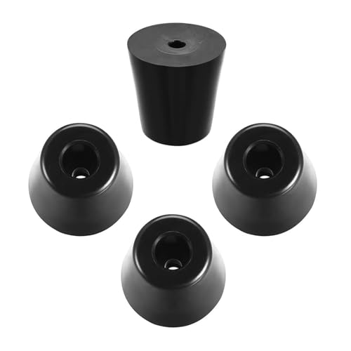 Recogwood 4Pcs Round Rubber Feet, D40x28xH40mm Non Slip Furniture Feet Pads Rubber Bumpers Pad Protectors for Cabinet, Desk Tables, Couches, Chair