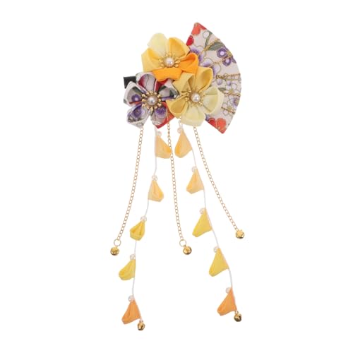 GANAZONO 和風手作りタッセル髪飾り 和服用伝統的和風ヘアクリップ 文化着物アクセサリー パーティー祭典向けレトロ和装髪留め