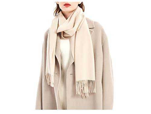 Cashmere Wraps and Shawls, Womens Scarves Solid Color Tassel Scarf Unisex Scarves Gifts for Wedding Birthday