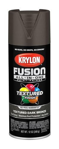 Image of Krylon Fusion All-In-One Adhesive Spray Paint for Indoor /Outdoor Use, 12 oz, Dark Bronze