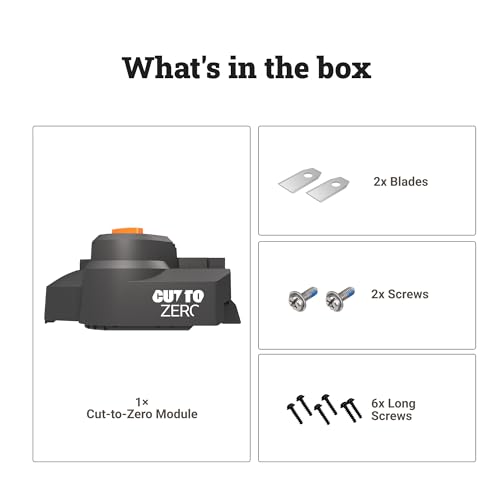 Image of WORX Cut-to-Zero Edge Cutting for Robotic Lawn Mowers, WA0927 | Landroid Vision Cloud Clean Edge-to-Edge Lawn Cutting, 3 Height Settings, IP66 Washable, Fits WR310WR320 /WR340
