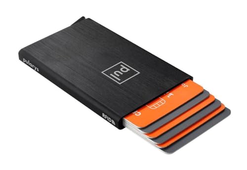 pularys Credit Card Holder ZEN - Minimalist Slim Case Made of Aluminum - RFID blocking - Space for up to 6 Cards - Front Pocket Wallet for Men and Women- Ultra Modern - Full Protection