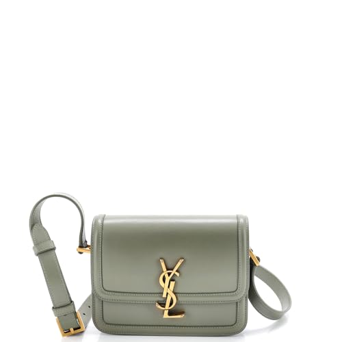 Saint Laurent, Pre-Loved Solferino Bag Leather Small, Green