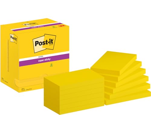 Post-it Notes Autocollantes Jaunes Blocs Feuillets Super Adhésifs Prise de Notes Rappels