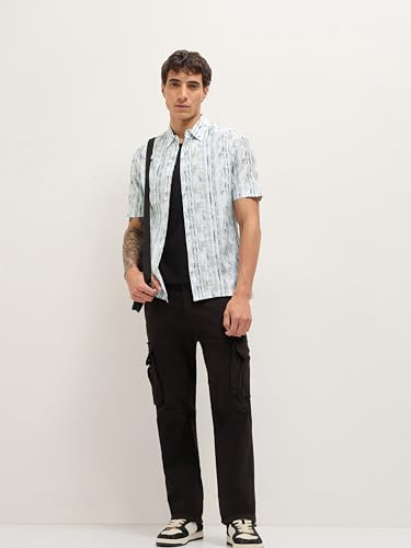 Image of THE Bear House Men's Printed Relaxed Fit Shirt