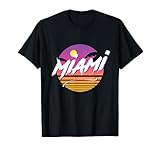 Photo Gallery miami, florida 1980 stile colorato casual maglietta