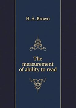 Paperback The measurement of ability to read Book