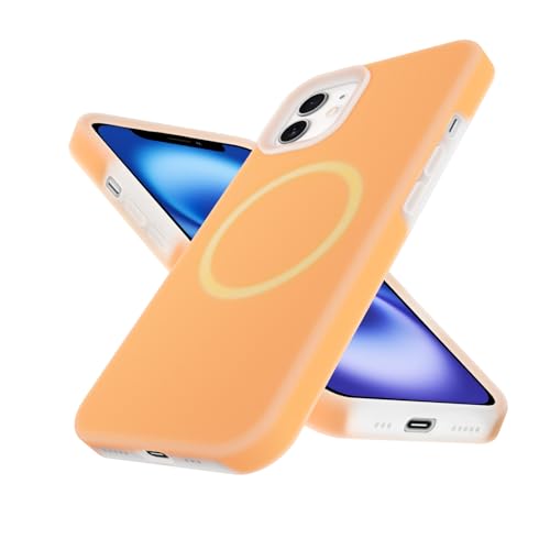 LAYBAOHOWSG iPhone 12 �p�� �P�[�X MagSafe�Ή� iPhone 12 Pro �p�� �P�[�X �V���R�� �ϏՌ� �y�W�F���[�^�b�`�V���[�Y�z ��phone 12/12Pro �X�}�z�P�[�X 5�w�\�� ���炳���G�� �Ռ��z�� �w��h�~