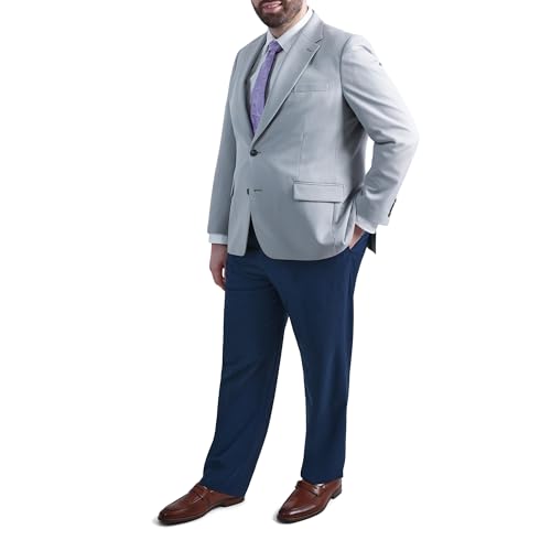 Image of Haggar Mens The Active Series Classic Fit Gabardine Blazer (Regular and Big and Tall Sizes)