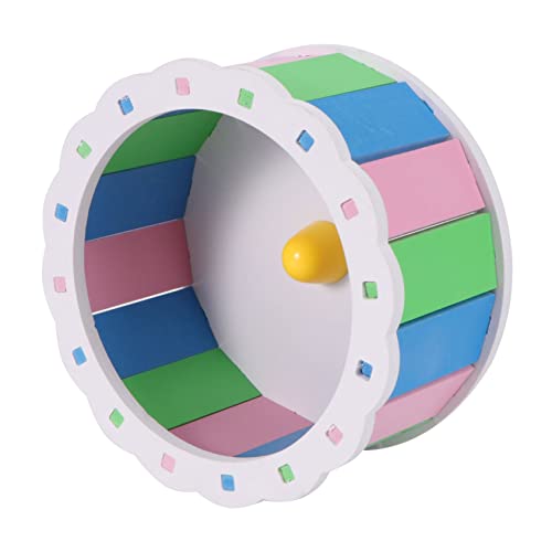 LIOOBO 15cm Hamster Plaything Quiet Exercise Wheel Pet Material Pet Toy for Healthy Fun