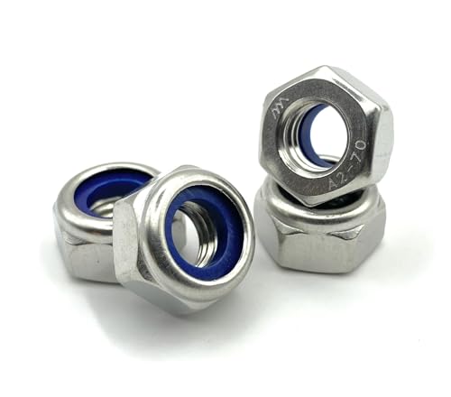 Proraje Nylstop Edelstahl M16 Sechskantmutter 2 Stück