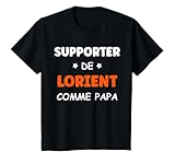 Football Idéal en cadeau pour enfant Lorient foot anniversaire. Support de Lorient comme papa.