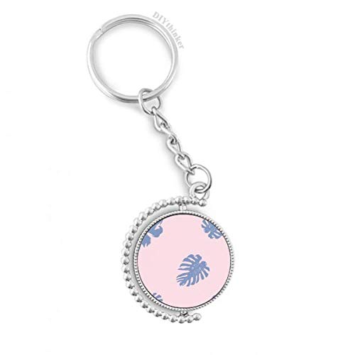 Clés Anneau Porte-keyholder Végétal Bleu Poudre | Une idée cadeau rotative originale