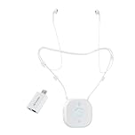 PROW Wireless TV Headphones for Seniors & Hearing Impaired, Semi-in-Ear TV with Independent L/R Volume Adjustment, Large Buttons, Lightweight, Support USB/Optical/RCA/3.5mm Connections for Most TVs