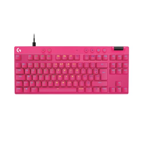Logitech G PRO X TKL RAPID, clavier gaming filaire sans pavé numérique touches analogiques magnétiques, mode de déclenchement rapide, actionnement réglable et RVB personnalisable - FRA AZERTY -Magenta Logitech G PRO X TKL RAPID, clavier gaming filaire sans pavé numérique touches analogiques magnétiques, mode de déclenchement rapide, actionnement réglable et RVB personnalisable - FRA AZERTY -Magenta