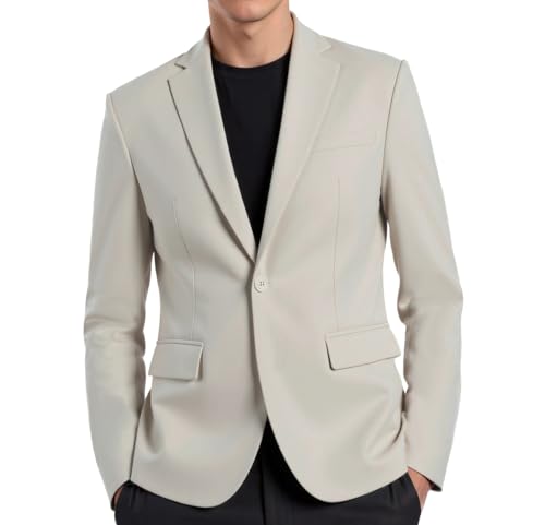 Beninos Mens Sport Coat Casual Blazer One Button Business Suit Jacket