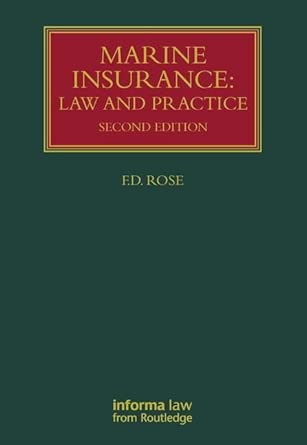 Marine Insurance: Law and Practice 2nd Edition book cover