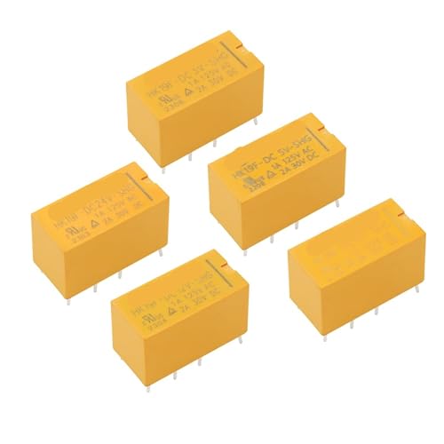 Mini relais de puissance PCB HK19F DPDT 9V 8 broches pour circuits imprimés 20pcs - 2