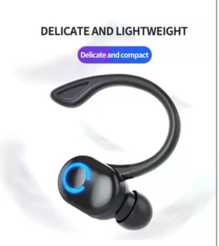 Image of Wireless Single Ear Headset | Bluetooth Earhook Earbud |Clear Calls | Comfortable Secure Fit | Driving Office Business Use | Lightweight Design | Long Battery Performance