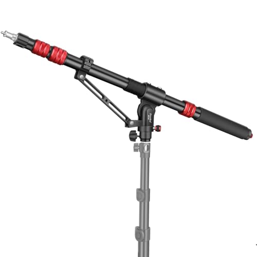 FreeSea ブームアーム 延長アーム 67インチ~22インチ 調節可能 軽量ポータブル Cスタンド/ライトスタンド用 カメラ アクセサリー 1/4 & 3/8インチ ネジ対応