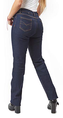 Kolossus Women Cotton Blend Super Stretch Work Jeans with Triple Seams - Boot Cut - Mid Rise - Workwear - Image 3