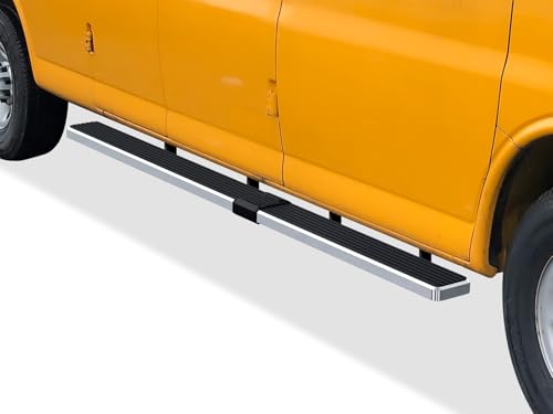 Estribos de acero inoxidable APS 6in 304 para Chevy Express miniatura 4