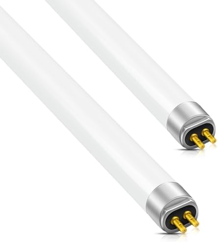T4 8W Fluorescent Tube Lamps 317mm (excluding pins)- CFL Bulbs - G5 2-Pin Base Fittings - T4 High Efficiency Lamps, Cool White 3500K,2pcs,8W