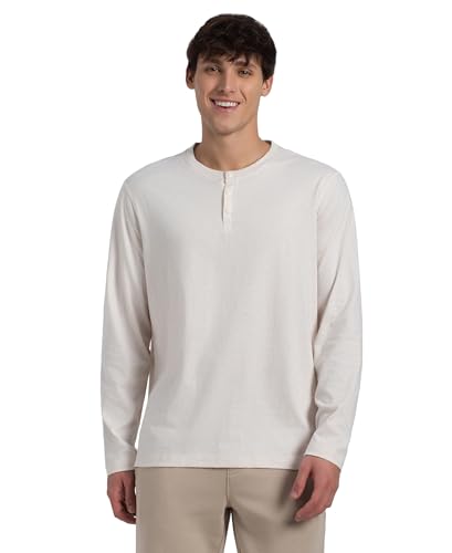 Jockey US87 Men Super Combed Cotton Rich Solid Full Sleeve Henley T-Shirt