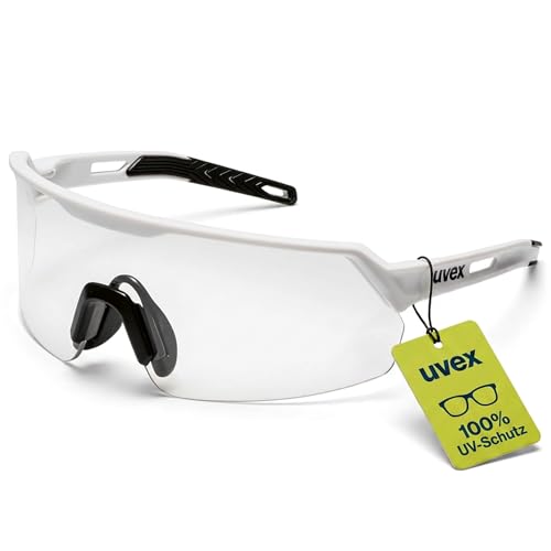 Uvex ultrashield Schutzbrille – kratzfest & beschlagfrei, sportliche Arbeits- und Bügelbrille mit 100% UV-Schutz, rutschfest & bequem