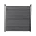 Home Deluxe - WPC Sichtschutzzaun CALLADO - Anthrazit, 1x Element + 2x Pfosten - Breite: ca. 186 cm, inkl. Zubehör I Blickschutz Windschutz Sonnenschutz