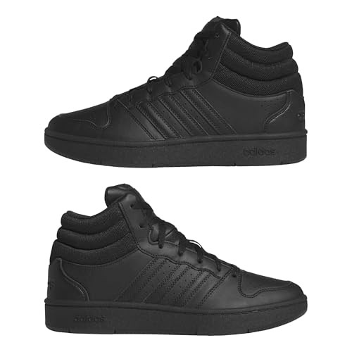 adidas Unisex-Adult Hoops Mid Classic, White/Preloved Ink/Orbit Grey, 11
