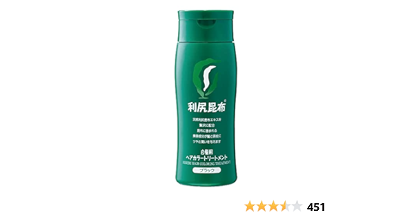 Amazon | 利尻ヘアカラートリートメント ブラック 200g | ピュール