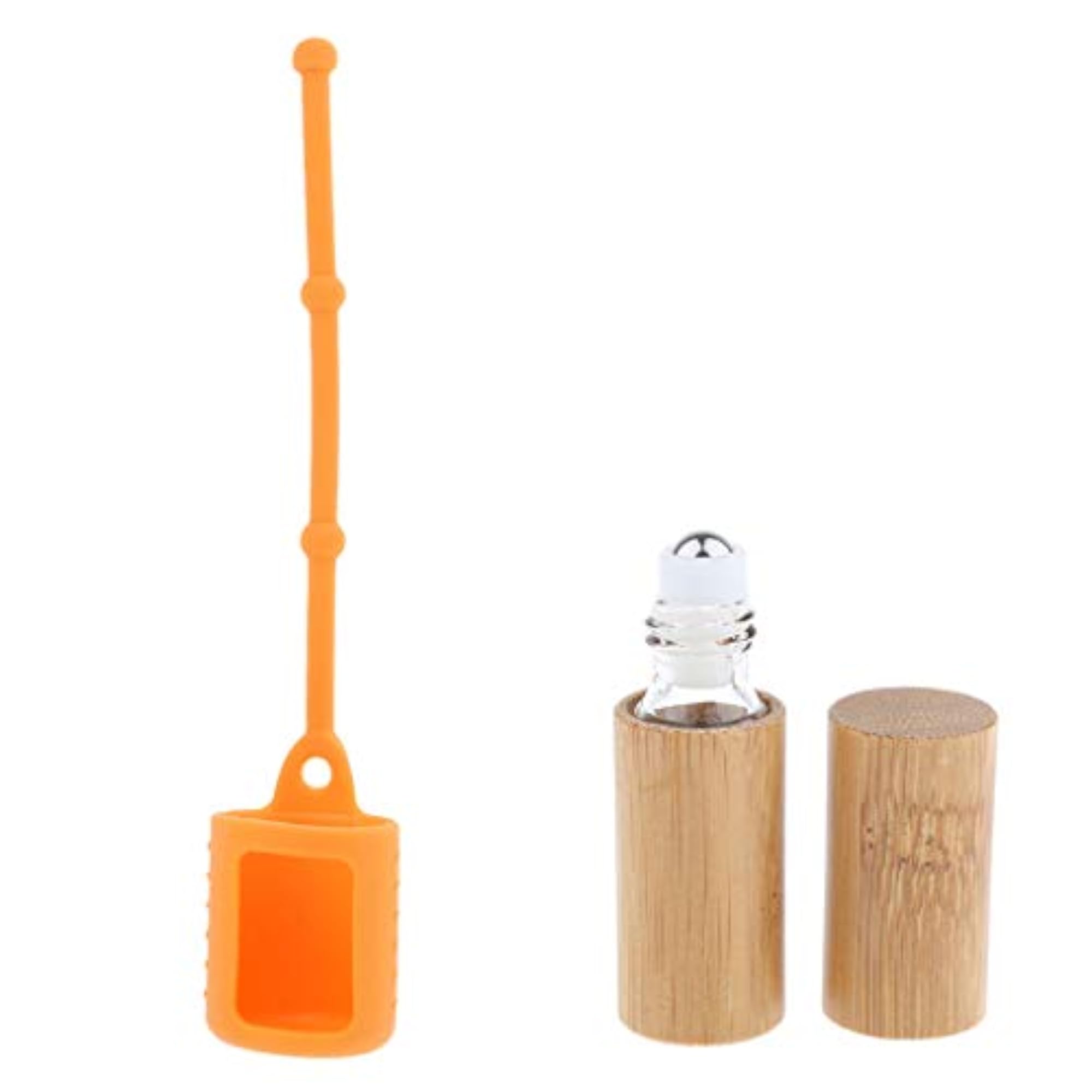 Bamboo Refillable Empty Essential Oil Makeup Roll-on Bottle