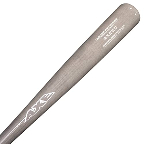 Axe Bat Axe50 Custom Pro Series, Standard Axe Handle, Charged Finish Maple Cupped Wood Baseball Bat, Gray/Dark Gray, 34 In. #TOP1