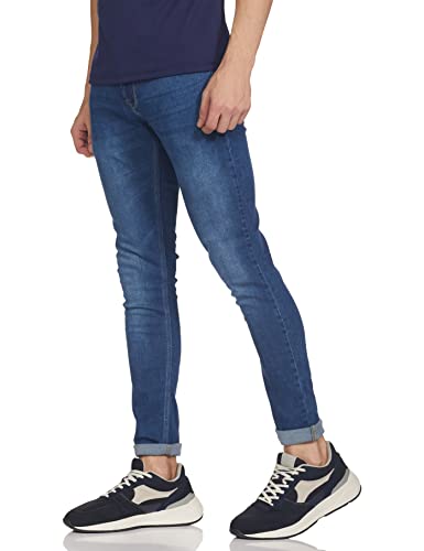 Image of Spykar Men's Skinny Fit Low-Rise Casual Jeans