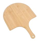 SIXRUN Bamboos Pizza Peel, Paleta Antiadherente para Pizza, Perfecta para Servir y Cortar Frutas, Diseño de 15,7 X 11 Pulgadas para Uso Doméstico en la Cocina
