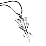 New 2024 Men Fashion Punk The Undertaker Cross Pendants Necklace With Leather Rope Chain Jewelry Necklaces Fashion Creative Gift