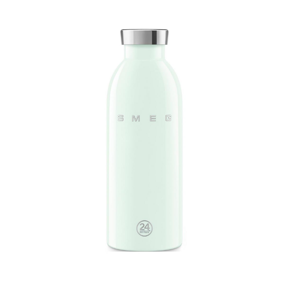 Smeg X 24Bottles Lightweight And Leakproof Clima Bottle, Stainless Steel, 500Ml, Pastel Green